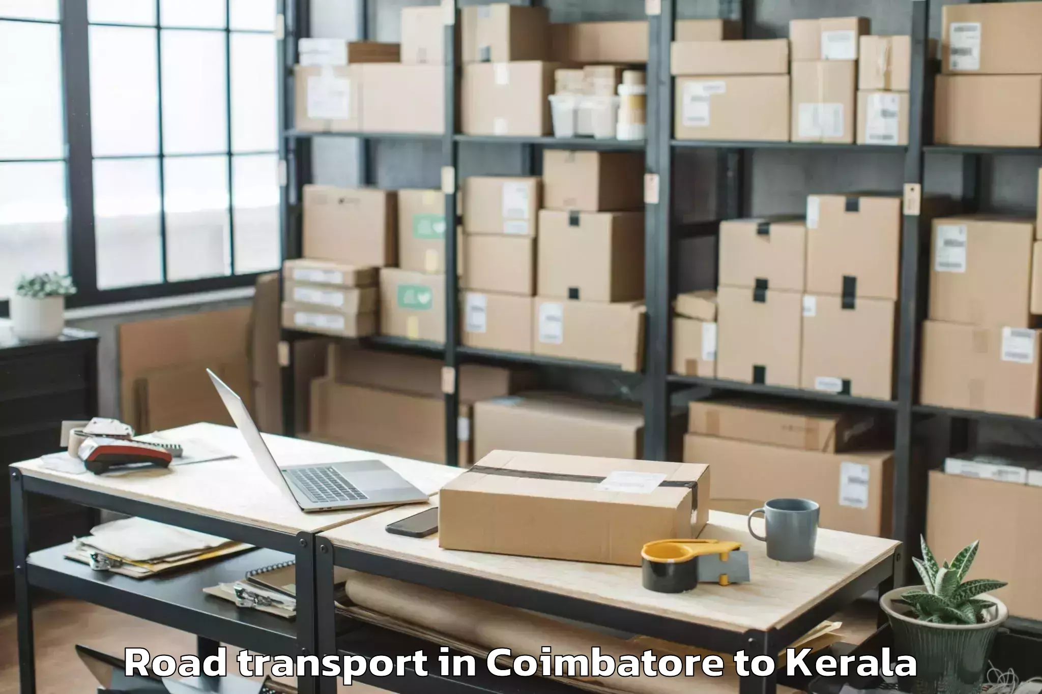 Book Coimbatore to Kerala University Of Fisheries Road Transport